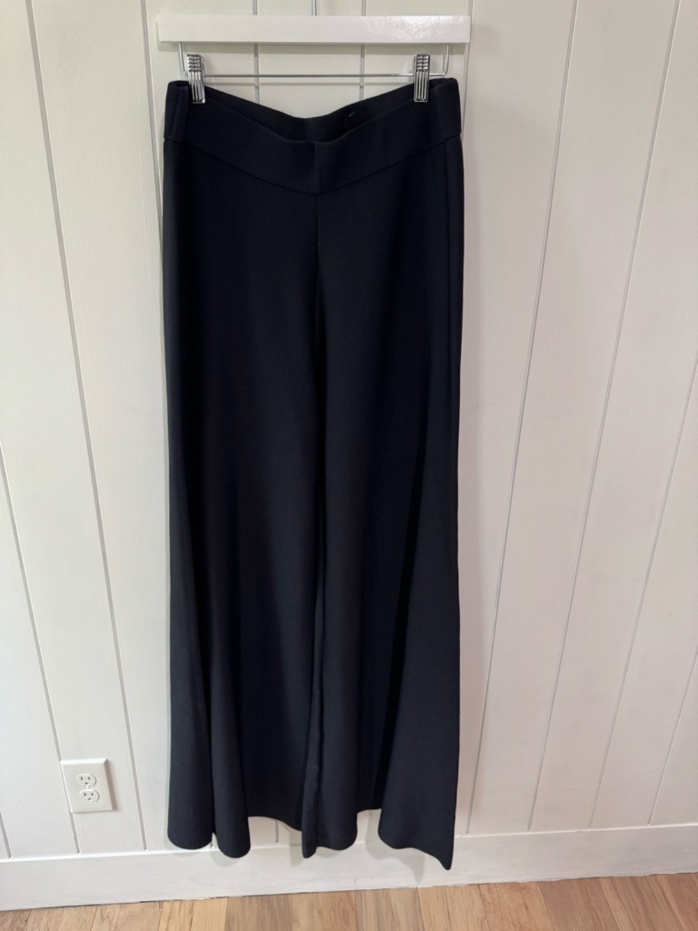 COS Black Heavy Knit Palazzo Pants